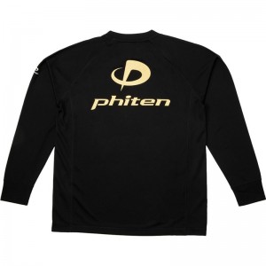 ファイテン(phiten)RシャツSP 長袖 BK/キン Mボディケア長袖Tシャツ(jg354004)
