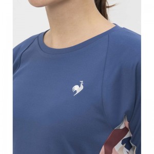 Ａｉｌｅ　ｆｏｒｍｅ　グラフィック長袖ゲームシャツle coq sportifテニス長袖Ｔシャツ(LN4FLT10L)