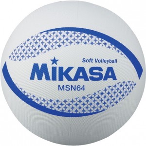 ミカサ mikasaソフトバレー64CM シロバレー競技ボール(msn64w)