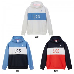 lecoqsportif(ルコック)LCS Plumeクロス フーデッドパーカーマルチトレ-ニングトップス単品(etc)qmmxjc41-bl