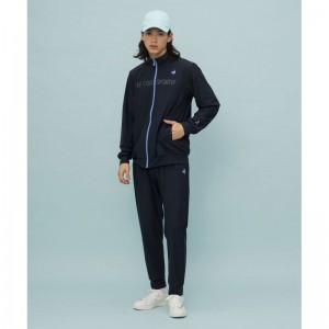 lecoqsportif(ルコック)接触冷感ジャージ スタンドジャケットマルチトレ-ニングトップス(SET)qmmxjf02-nv