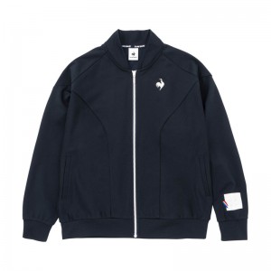 lecoqsportif(ルコック)ヘランカ防風ツイルジャージ フルジップジャケットマルチトレ-ニングトップス(SET)(QMWWJF11)