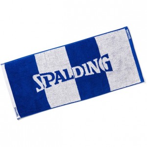 スポルディング SPALDINGジャガードタオル ボーダー ブルーバスケットタオル(sat211090)