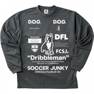 soccerjunky(サッカージャンキー)ロングDRYTEE DRIBBLEMANフットサル長袖 Tシャツ(sj23d12-19)
