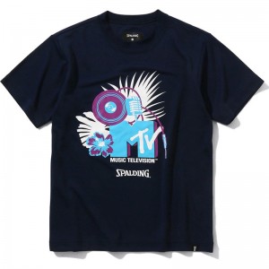 spalding(スポルディング)ジュニアTシャツ MTV ハワイナイスバスケットTシャツ J(sjt22069m-5400)