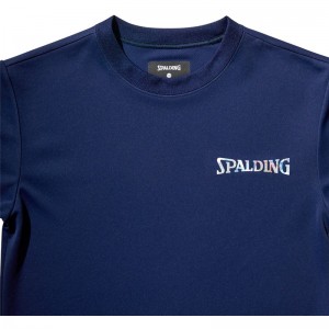 spalding(スポルディング)ジュニア L/Sホログラム ワードマークバスケットロングTシャツ J(sjt22173-5400)