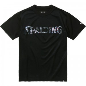 spalding(スポルディング)JR Tシャツ ボールプリント ロゴバスケットTシャツ J(sjt23154-1000)