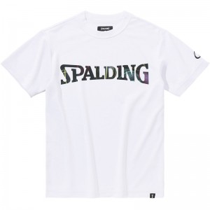 spalding(スポルディング)JR Tシャツ ボールプリント ロゴバスケットTシャツ J(sjt23154-2010)