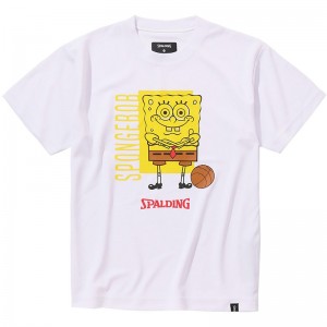 spalding(スポルディング)JRTシャツ スポンジ・ボブ バスケホバスケットTシャツ J(sjt24066s-2000)