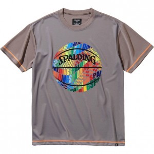 スポルディング SPALDINGTシャツ オプティカルレインボーバスケット 半袖Tシャツ(smt211060-2900)