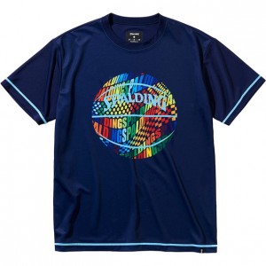 スポルディング SPALDINGTシャツ オプティカルレインボーバスケット 半袖Tシャツ(smt211060-5400)