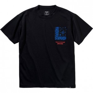 スポルディング SPALDINGTシャツバンダナポケット スムースドライバスケット 半袖Tシャツ(smt211120-1000)