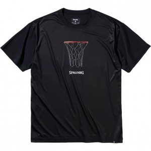 スポルディング SPALDINGTシャツ チェーンフープ ライトフィットバスケット 半袖Tシャツ(smt211270-1000)