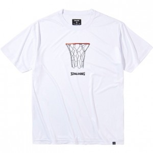 スポルディング SPALDINGTシャツ チェーンフープ ライトフィットバスケット 半袖Tシャツ(smt211270-2000)
