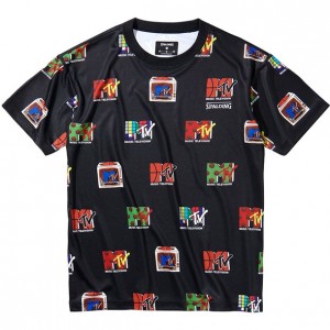 スポルディング SPALDINGTシャツ MTVクラシックロゴバスケット 半袖Tシャツ(smt211560-1000)