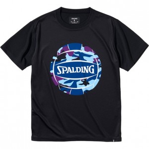 スポルディング SPALDINGバレーボールTシャツ マルチカモボールバレー 半袖Tシャツ(smt211770-1000)
