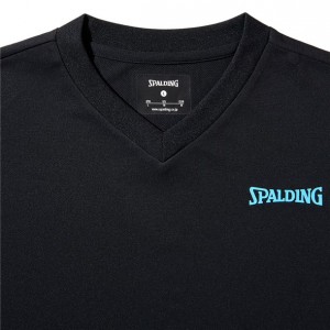 スポルディング SPALDINGバレーボールL/S Tシャツ アイコンバレー長袖Tシャツ(smt211790-1000)