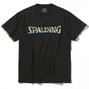 spalding(スポルディング)Tシャツ アフリカントライバルロゴバスケット 半袖 Tシャツ(smt22006-1000)