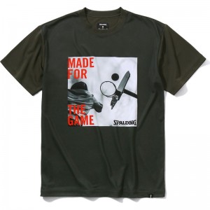 spalding(スポルディング)Tシャツ メイドフォーザゲーム シュートバスケット 半袖 Tシャツ(smt22029-3900)