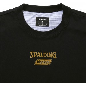 spalding(スポルディング)Tシャツ ゴールドハイライトウォーターマークバスケット 半袖 Tシャツ(smt22035-1000)