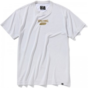 spalding(スポルディング)Tシャツ ゴールドハイライトウォーターマークバスケット 半袖 Tシャツ(smt22035-2300)