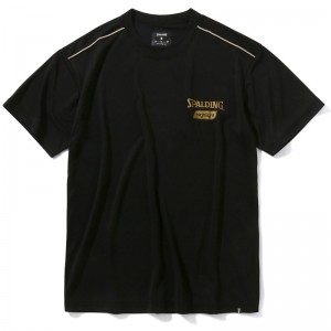 spalding(スポルディング)Tシャツ ゴールドハイライトバスケット 半袖 Tシャツ(smt22036-1000)