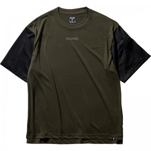 spalding(スポルディング)Tシャツ ジップスリーブPKT スムーストバスケット半袖Tシャツ(smt22039-3900)