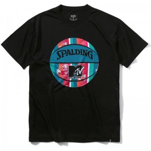 spalding(スポルディング)Tシャツ MTV ハワイナイスボールバスケット 半袖 Tシャツ(smt22050m-1000)