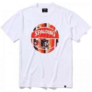 spalding(スポルディング)Tシャツ MTV ハワイナイスボールバスケット 半袖 Tシャツ(smt22050m-2000)