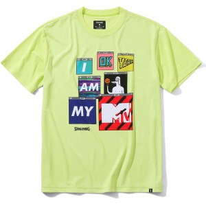 spalding(スポルディング)Tシャツ MTV コンピューターグリッチバスケット 半袖 Tシャツ(smt22054m-4200)