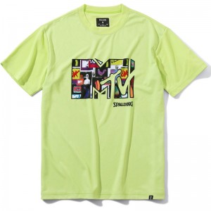 spalding(スポルディング)Tシャツ MTVコンピューターグリッチロゴバスケット 半袖 Tシャツ(smt22055m-4200)