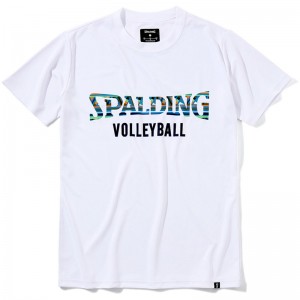 spalding(スポルディング)バレーTシャツ アフリカントライバルロゴバレー 半袖 Tシャツ(smt22072v-2000)