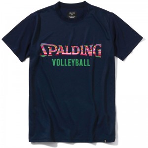 spalding(スポルディング)バレーTシャツ アフリカントライバルロゴバレー 半袖 Tシャツ(smt22072v-5400)