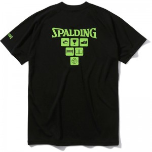 spalding(スポルディング)バレーボールTシャツ ラグランアイコンバレー 半袖 Tシャツ(smt22075v-1000)