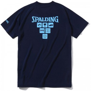 spalding(スポルディング)バレーボールTシャツ ラグランアイコンバレー 半袖 Tシャツ(smt22075v-5400)