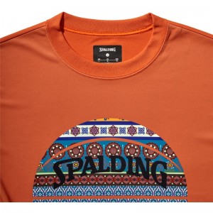 spalding(スポルディング)Tシャツ ボヘミアンボールバスケット半袖Tシャツ(smt22108-2800)