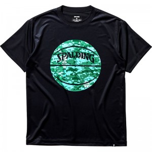 spalding(スポルディング)Tシャツ デジカモボールバスケット半袖Tシャツ(smt22112-1000)