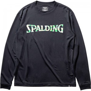 spalding(スポルディング)L/STシャツ デジカモロゴバスケット長袖Tシャツ(smt22113-1000)