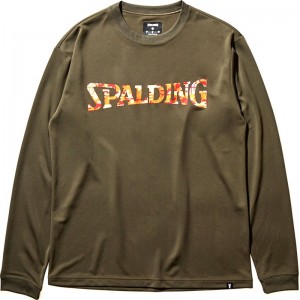 spalding(スポルディング)L/STシャツ デジカモロゴバスケット長袖Tシャツ(smt22113-3900)