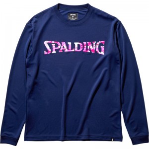 spalding(スポルディング)L/STシャツ デジカモロゴバスケット長袖Tシャツ(smt22113-5400)