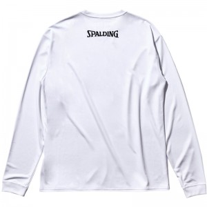 spalding(スポルディング)L/STシャツ デジタルノイズロゴバスケット長袖Tシャツ(smt22117-2000)