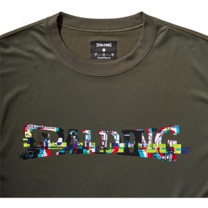 spalding(スポルディング)L/STシャツ デジタルノイズロゴバスケット長袖Tシャツ(smt22117-3900)