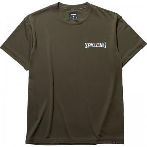 spalding(スポルディング)Tシャツ ホログラム ワードマークバスケット半袖Tシャツ(smt22128-3900)