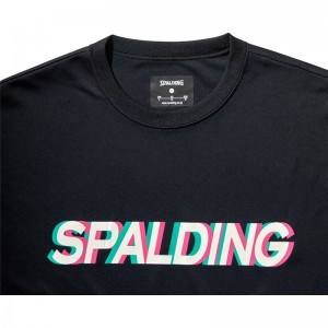 spalding(スポルディング)L/STシャツ レイヤーロゴバスケット長袖Tシャツ(smt22136-1000)