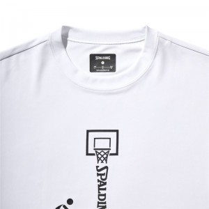 spalding(スポルディング)L/STシャツ ピクトグラムバスケット長袖Tシャツ(smt22139-2000)