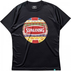 spalding(スポルディング)バレーボール Tシャツ ボヘミアンボールバレー半袖Tシャツ(smt22181v-1000)