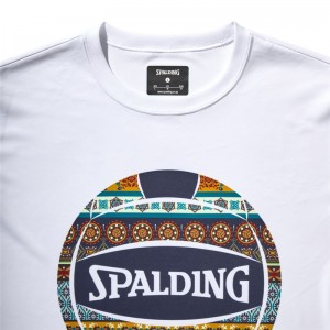 spalding(スポルディング)バレーボール Tシャツ ボヘミアンボールバレー半袖Tシャツ(smt22181v-2000)