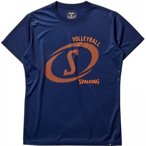 spalding(スポルディング)バレーボール Tシャツ ファスト Sバレー半袖Tシャツ(smt22182v-5400)