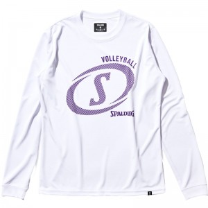 spalding(スポルディング)バレーボール L/STシャツ ファスト Sバレー長袖Tシャツ(smt22183v-2000)