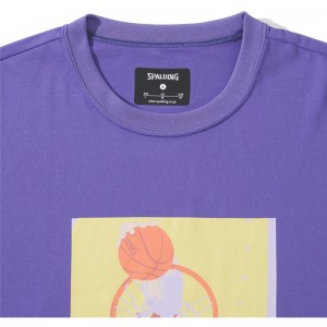 spalding(スポルディング)Tシャツ ダンク スムースドライバスケット 半袖Tシャツ(smt23017-9200)